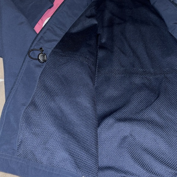 RBK Spring Windbreaker Women’s Hooded Waist Drawstring Sz. Large NWOT Navy Coat - Picture 8 of 14